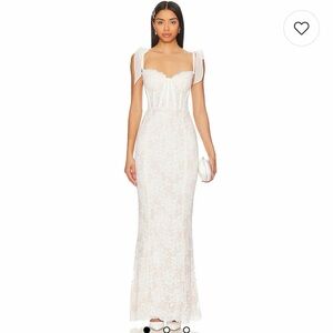 V. Chapman Ivory Lace Wedding Dress